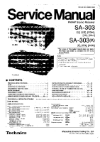 Technics - SA-303 - Service manual 